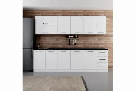 MİNAR RÜYA 280 CM MUTFAK DOLABI BEYAZ 280-B1