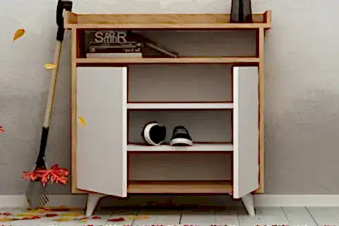 ESMOB SPRİNGA AYAKKABILIK, MEŞE-BEYAZ