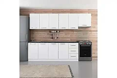 MİNAR TOVA 285 CM MUTFAK DOLABI BEYAZ 285-B7