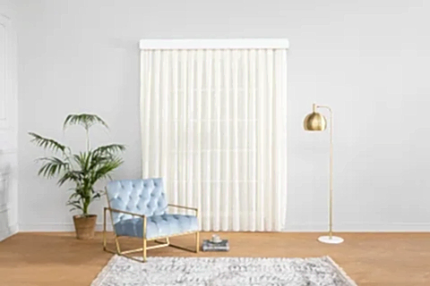 MASSARELLİ KETEN ŞANTUKLU TÜL KREM PİLESİZ  260 CM 100