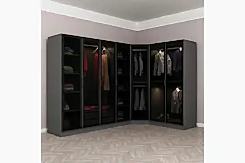 MİNAR KALE GARDIROP, 7 KAPAKLI, FÜME