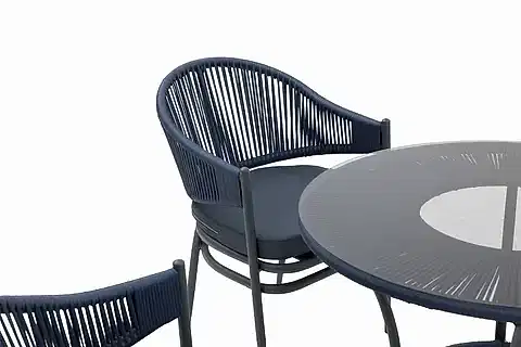 İRİS ALÜMİNYUM İP ÖRGÜ MASA TAKIMI, 4 KİŞİLİK
