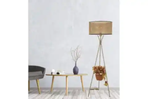 VENEDİK ESKİTME SİLİNDİR RATTAN ABAJURLU