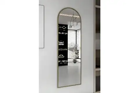 METAL ÇERÇEVELİ AYAKSIZ BOY AYNASI, GOLD, 150X60