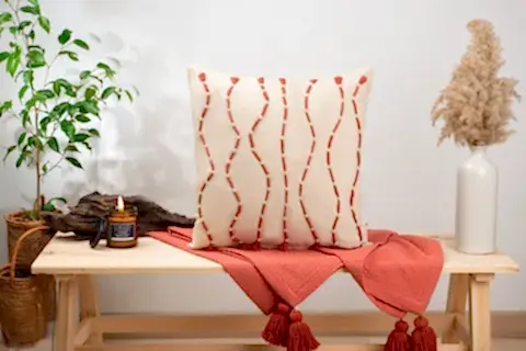 DFN HOME WAVE İKİLİ KIRLENT SETİ, KAHVERENGİ