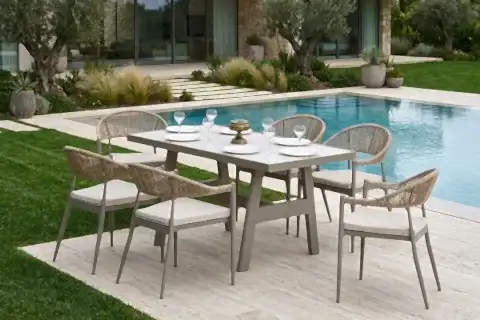 PORT BAHÇE BALKON YEMEK MASASI TAKIMI, 4 KİŞİLİK