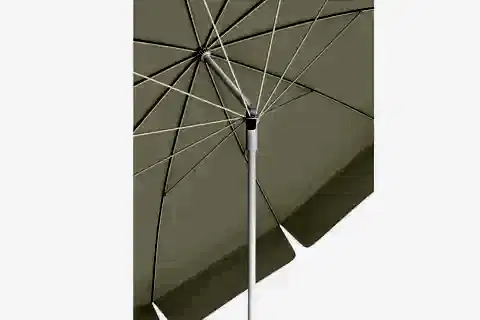EĞİLEBİLİR PLAJ BALKON BAHÇE ŞEMSİYESİ, 10 TELLİ, KREM