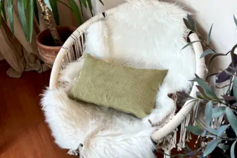EVODEKO FİTİLLİ KADİFE DİKDÖRTGEN KIRLENT YEŞİL