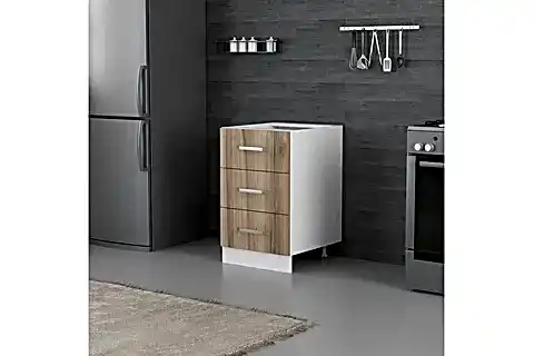 MİNAR MUTFAK ALT MODÜL, DORE BEYAZ