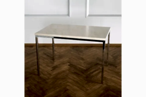 SHİNY YAN SEHPA, BEJ MERMER TABLA