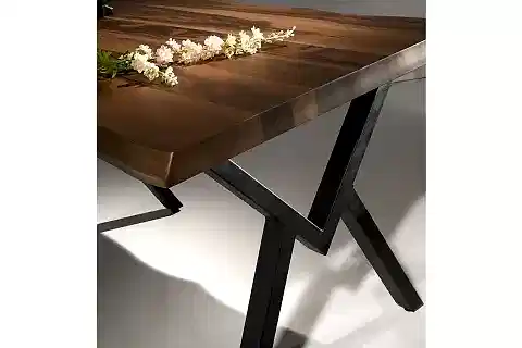 MDF KÜTÜK MASA, CEVİZ, 140X85