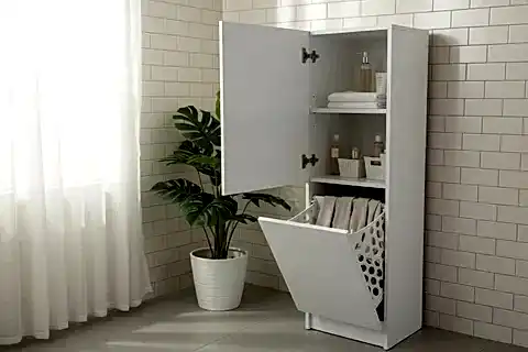 LAVO KİRLİ SEPETLİ DOLAP,  42X135X36