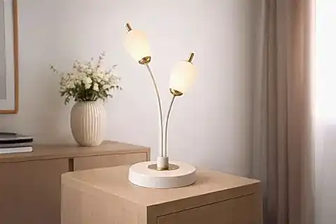 EBRU MASA LAMBASI, BEYAZ