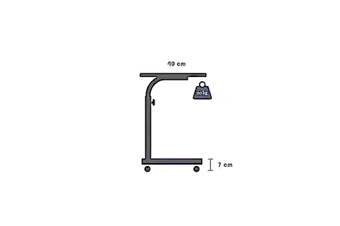 YÜKSEKLİK AYARLI LAPTOP SEHPASI, ATLANTİK ÇAM, 60X40