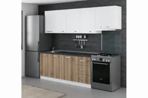 MİNAR SİENTO 250 CM MUTFAK DOLABI BEYAZ DORE 4