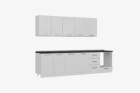 MİNAR BASİC 300 CM MUTFAK DOLABI BEYAZ 300-B4