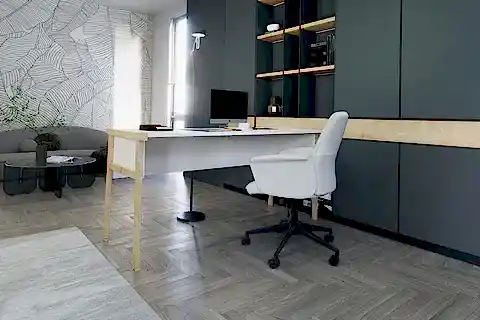 LAGOMOOD ZENİTH OFİS MASASI, BEYAZ MEŞE, 150CM