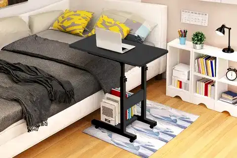 YÜKSEKLİK AYARLI YATAK SEHPASI, ANTRASİT, 70X40