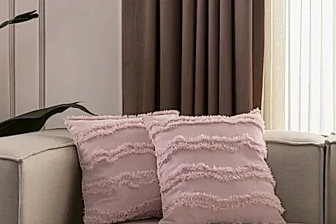 PÜSKÜL DETAYLI KIRLENT KILIFI, İKİLİ, PEMBE