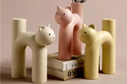 İSKANDİNAV KEDİ VAZO, ÜÇLÜ SET