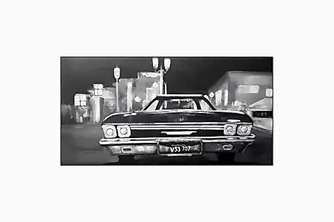 VİNTAGE CHEVROLET ORİJİNAL YAĞLI BOYA TABLO