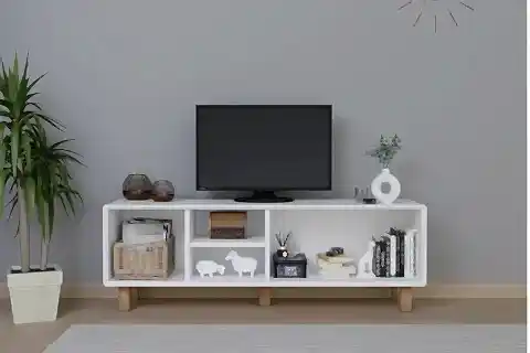 BOHEM SERİSİ TV ÜNİTESİ, NATURA MAT BEYAZ