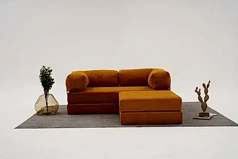 COMFORT SERİSİ YATAKLI MİNİ KÖŞE KOLTUK, TURUNCU