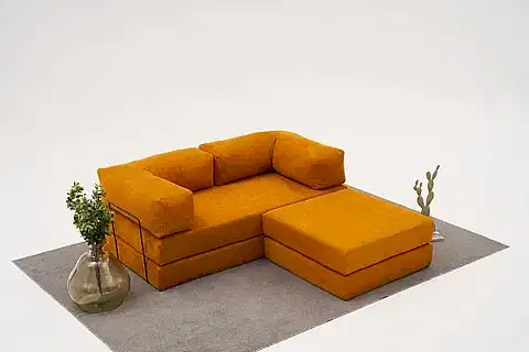 COMFORT SERİSİ YATAKLI MİNİ KÖŞE KOLTUK, TURUNCU