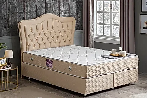 CAMELLİ NEW BAZA BAŞLIK VE YATAK SETİ, BEJ, 90X190