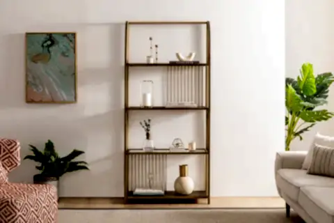 STREAM KİTAPLIK, PİRİNÇ, 80CM