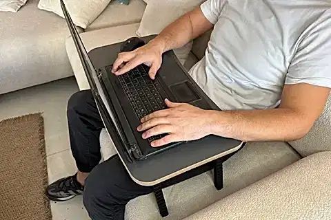 MİLTON KATLANABİLİR MDF LAPTOP SEHPASI, ANTRASİT