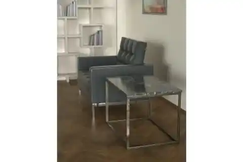 POTRİCA YAN SEHPA ESKİTME PİRİNÇ AYAK SİYAH MERMER TABLA