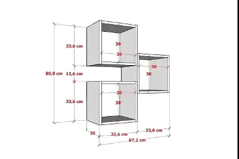 AYDIN KİTAPLIKLI RAF, ELF-DM-1004