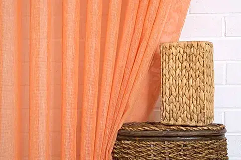 KETEN TÜL PORTAKAL RENGİ 1-2,5 ORTA SIK PİLE 100X260