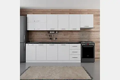 MİNAR BASİC 300 CM MUTFAK DOLABI BEYAZ 300-B8