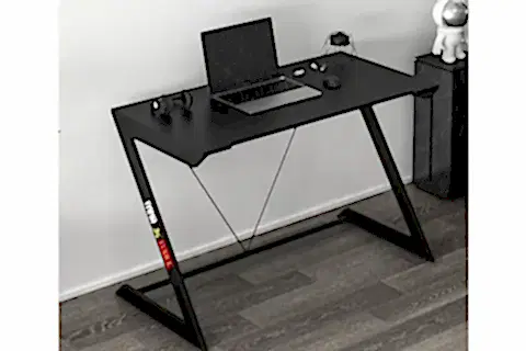 ZONED METAL AYAKLI GAMİNG OYUNCU MASASI, SİYAH